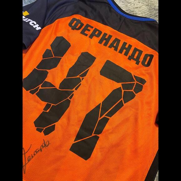 SHAKHTAR DONETSK 2017/18 MATCH WORN SIGNED JERSEY FERNANDO #47 Ukrainian PL🇺🇦 - Picture 8 of 9